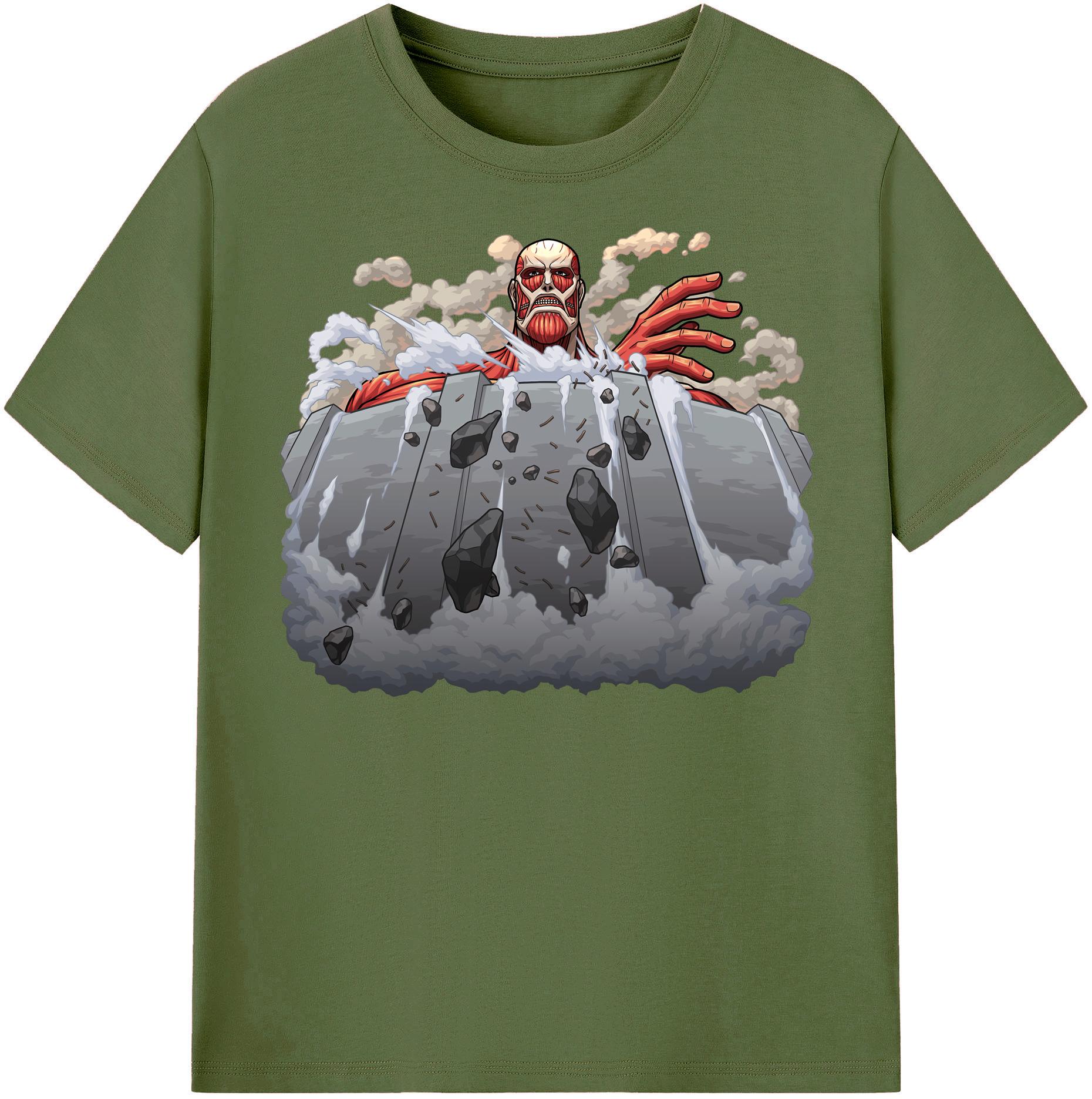 （画像用） 進撃の巨人 Attack on Titan 綿100％半袖Tシャツ（フロントプリント）